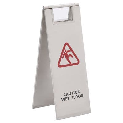 Wet Floor Sign Stainless Steel