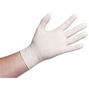 White Powdered Latex Gloves Medium