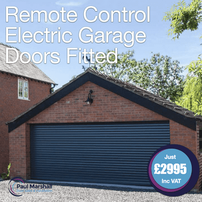 7ft x 7ft Remote Control Electric Garage Door (White) – Supplied & Fitted £2,995