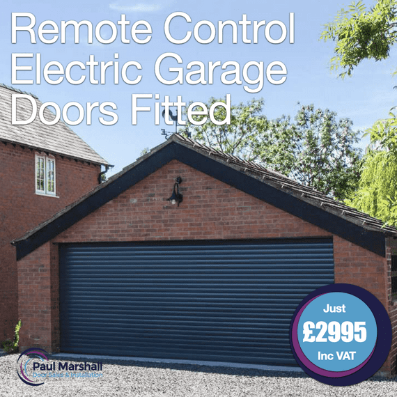 7ft x 7ft Remote Control Electric Garage Door (White) – Supplied & Fitted £2,995