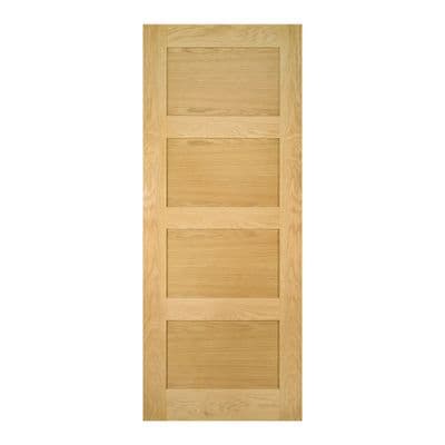 Deanta Coventry Unfinished Oak 30 Minute Fire Door (FD30)