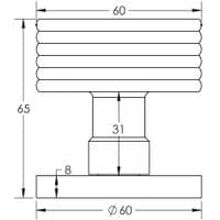Freelan Ribbon Mortice Door Knob JV802