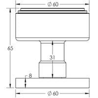 Freelan Step Mortice Door Knob JV804