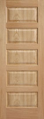 Oak Contemporary Fire Door (5P)
