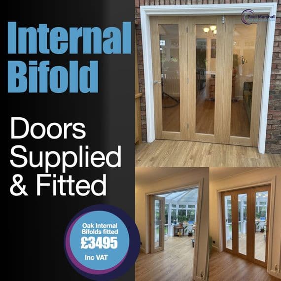 Oak Internal Bi-fold Doors Supplied & Fitted