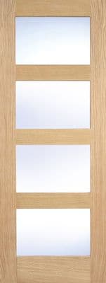 Oak Shaker Clear Glazed (4L, Pre-finished/Unfinished)