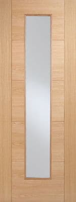 Oak Vancouver Long Light Fire Door