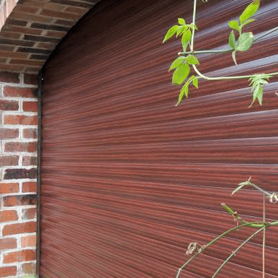 Roller Garage Door in Painted Rosewood