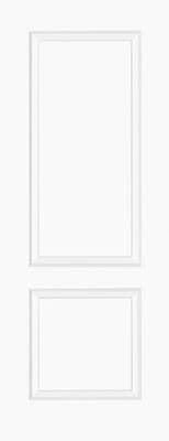 White Moulded Smooth Bruges (2P)