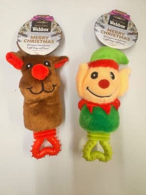 12 x Christmas Xmas Dog Puppy Elf Reindeer Plush Toys - RRP £4 Each £50+