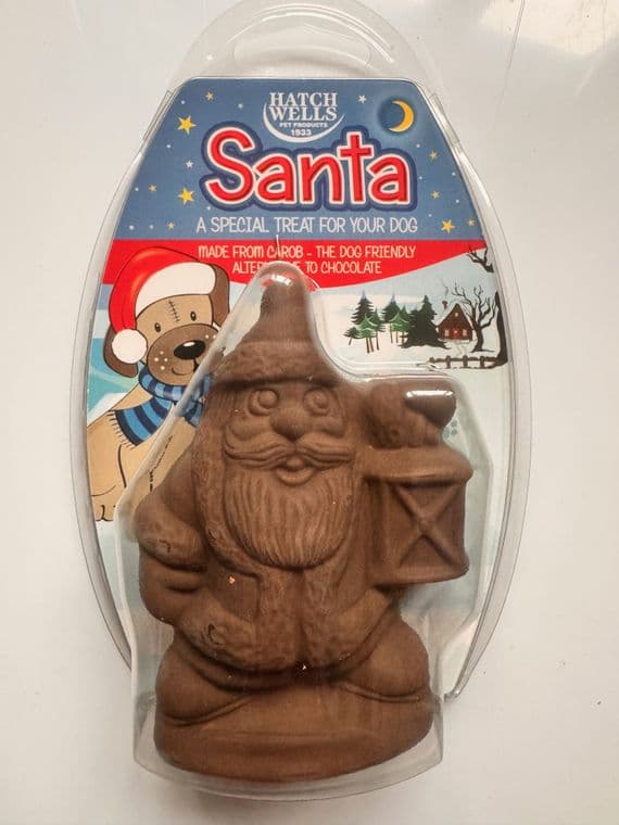 Christmas Xmas Chocolate Dog Treat Santa x16 (out of date workable)