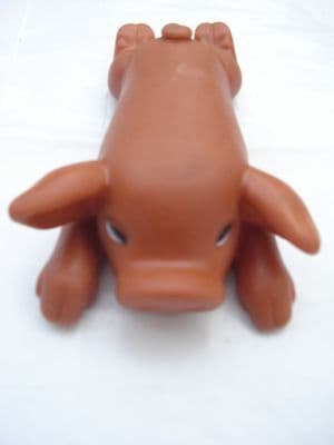 Squeaky Brown Pig Large