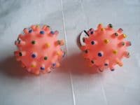 Squeaky Pink Spikey Ball