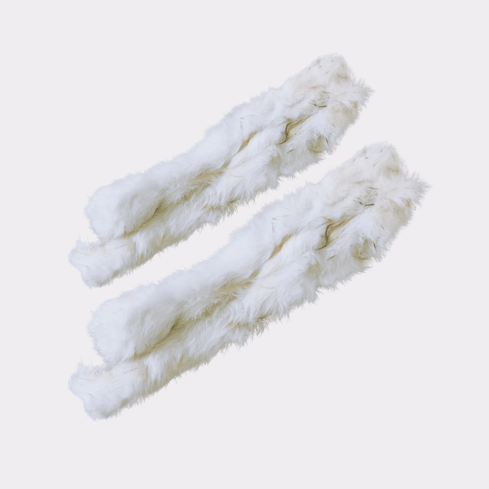 Whole Rabbit Skins with Fur 1kg