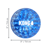 	  KONG Squeezz Geodz 2-pk Assorted Colours Lg Squeaky Ball - PSZ1E