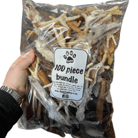 100 Piece Natural Dog Treat Chew Bundle Customisable