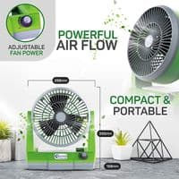 Anywhere Fan Portable Cordless Pet Dog Personal Desk Fan Quiet Crate office USB