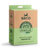 BECO 270 HANDLES Poo Bags Large Thick 100% Recycled materials