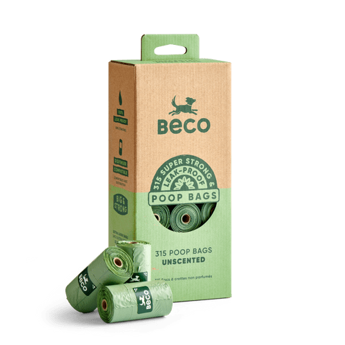 Beco Poop Bags Scented / Unscented 315 Pack NO Handle Big Strong Dog Poo Bag Refill Rolls