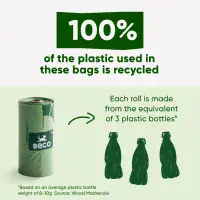 Beco Poop Bags, Unscented / Scented , 315 Rolls with HANDLES Pack, Big, Strong and Leak-Proof