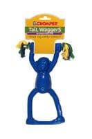 Chomper Tail Waggers Interactive Fun Dog Toy - Monkey Tugger