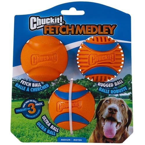 Chuckit! Fetch Medley Gen 3 Medium - 3 Pack