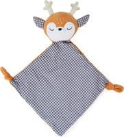 Cupid & Comet Ronnie Reindeer, Christmas Blanket Dog Toy, Gingham Print, 47cm x 52cm