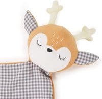 Cupid & Comet Ronnie Reindeer, Christmas Blanket Dog Toy, Gingham Print, 47cm x 52cm