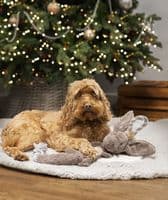 Cupid Comet Rosewood Festive Donkey Tug Dog Toy Rope Crinkle Body Donkey Xmas