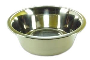 Deluxe Stainless Steel Dog Bowls approx 8 inch
