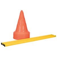 Dog Activity Obstacle Set - Agility Training Hurdles Jumps 3 Poles & 6 Cones