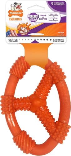 Dog Chew Toy Nylon Ring Medium Chicken Flavour Dental For Dogs 16kg