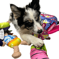 Dog Life 7 Soft Dog Toy Bundle Rope Squeaker Crinkle (BB) - AMAZING BUNDLE