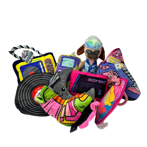 Dog Life 7 Soft Dog Toy Bundle Rope Squeaker Crinkle (BB) - AMAZING BUNDLE