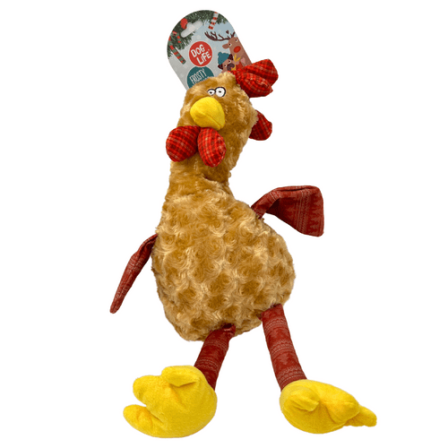 Dog Life Rich Rooster Dog Toy Christmas Gift DA3086 Honk Squeaker