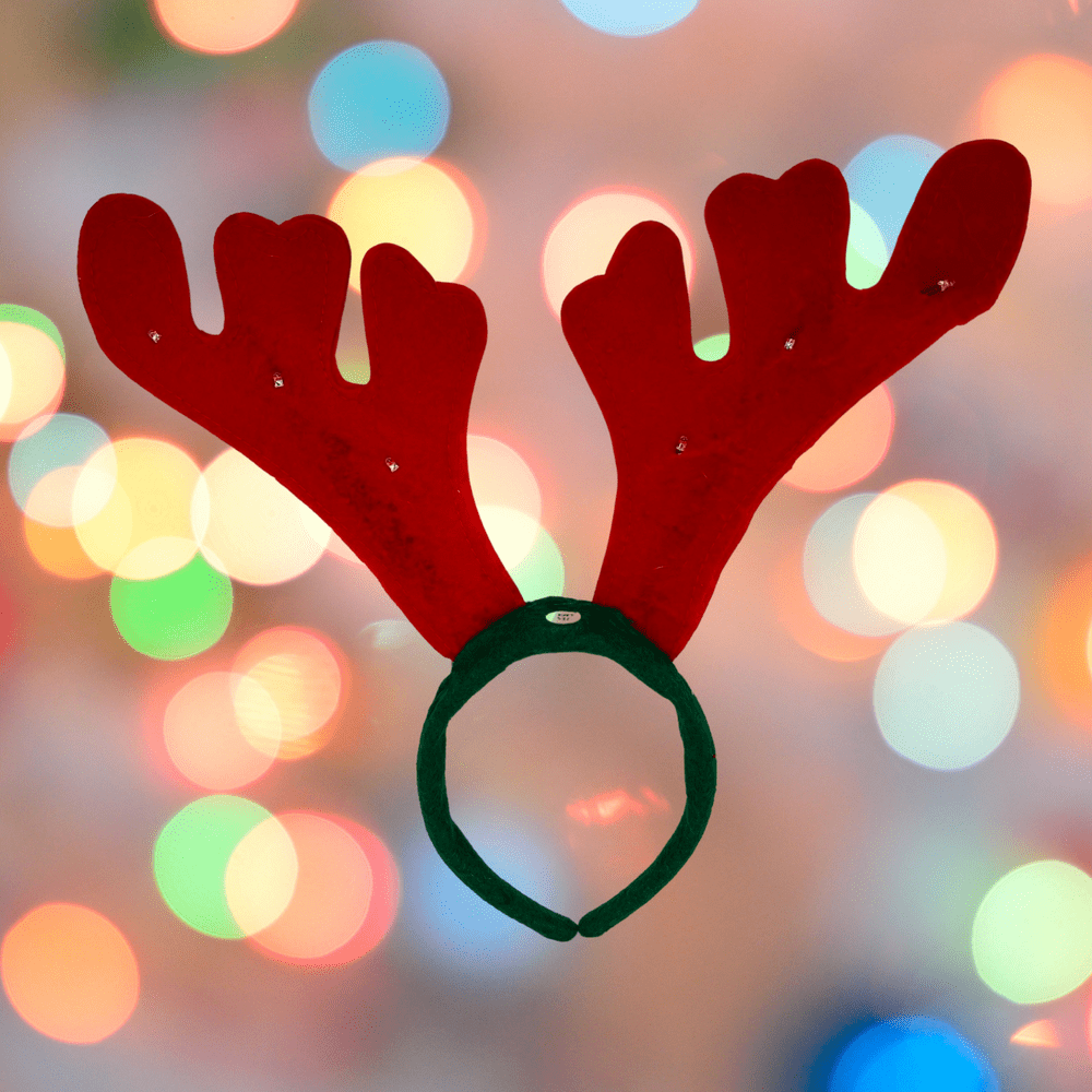 Doggy Dress Up Christmas Reindeer Antler Flashing Festive Dog Xmas