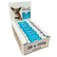 Drool 200g Steamed Sausage Pate Box of 20 – Mixed Flavours Available Limited Stock Best Before Oct