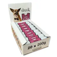Drool 200g Steamed Sausage Pate Box of 20 – Mixed Flavours Available Limited Stock Best Before Oct