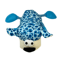 Dude Plush Leopard Print Soft Dog Toy With Rope Arms and Legs