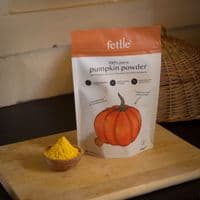 Fettle Pure & Natural Pumpkin Powder for Dogs Gut Health  - 250g Resealable Pouch