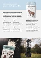 Fettle Whole Goats Milk Powder for Dogs and Cats - Hydration - PLEASE SEE OUR NEW NATCHEW GOAT MILK