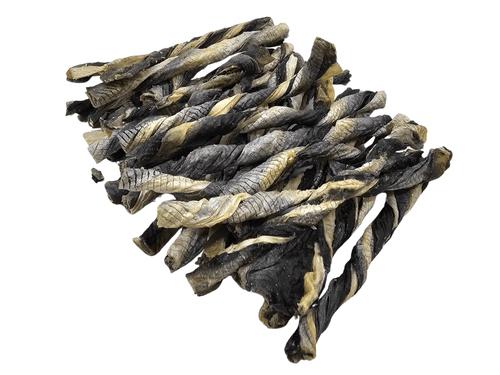 Fish Skin Twists Dog Chew Pangasius Natural Treat - Pawstrading