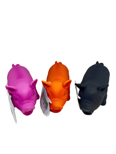 Good Boy Doggy Dolittle Latex Pig Realistic Oink Grunting Sound Dog Toy Pup LRG