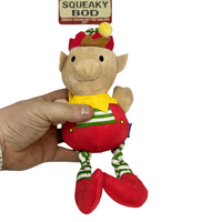 Good Boy Elfie Bod Plush Squeaky Christmas Dog Toy
