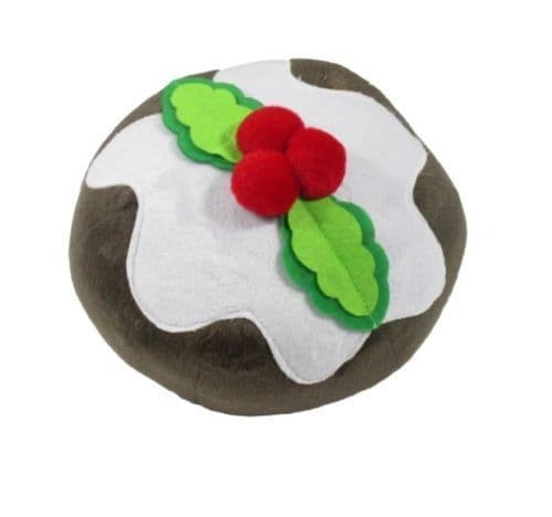GOOD BOY Festive Christmas Pudding Plush Ball Dog Toy