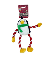 Good Boy Hug Tug Christmas  Penguin Plush and Rope Dog Toy  10068  30cm