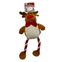 Good Boy Hug Tug Reindeer Christmas Dog Toy '24