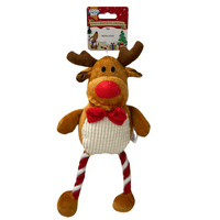 Good Boy Hug Tug Reindeer Christmas Dog Toy '24