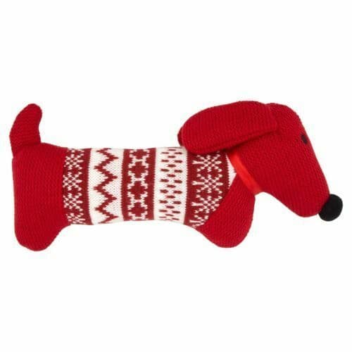 Good Boy Knitted Red Sausage Dog Dachshund Daxie Plush Cuddly Soft Dog Toy 12"