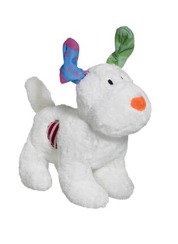 Good Boy LARGE Soft Snow Dog Plush '24 Christmas Xmas Toy